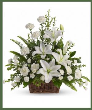 Peaceful Lilies Basket 