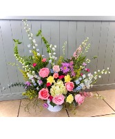 Peaceful Pastels  Fresh Sympathy Arrangement 