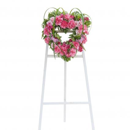 Peaceful Pink Heart Spray