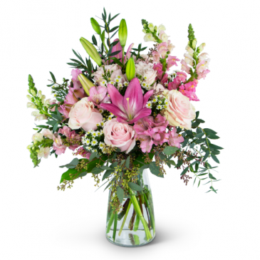 Peaceful Pink Meadow Arrangement