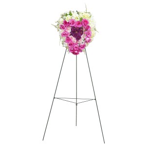 Peaceful Pink Standing Heart - As Shown (Deluxe) Spray