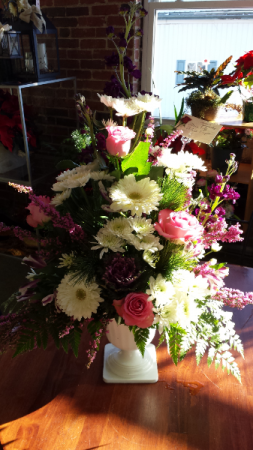 Peaceful Pink Sympathy arrangements