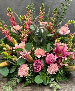 Peaceful Pinks Urn Arrangement