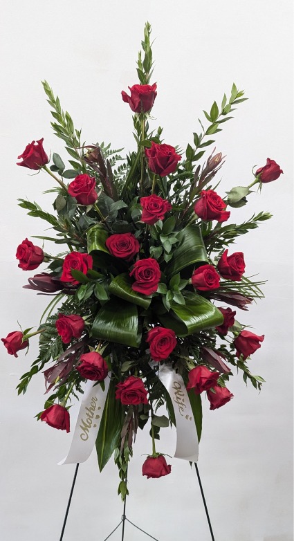 Peaceful Roses Standing Spray