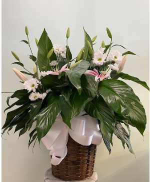 Peaceful Tribute Basket By Enchanted Florist of Cape Coral