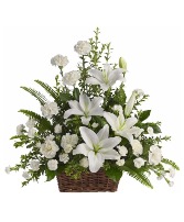 Peaceful White Lilies 
