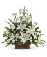 Peaceful White Lilies Basket 