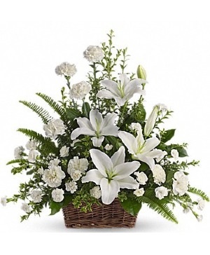 Peaceful White Lilies  T228-1A