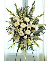 Peaceful: White  Standing Spray