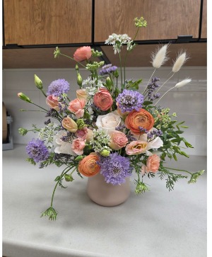 Peach and lavender bliss 