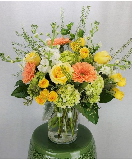 Peach Delight Spring Floral Arrangement