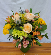 Peach Dream Vase Arrangement