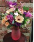 Peach Elegance Vase Arrangement