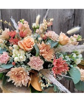 Peach Fuzz Floral arrangement 