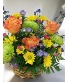 Peach, Green and Yellow  Basket (LGOE)