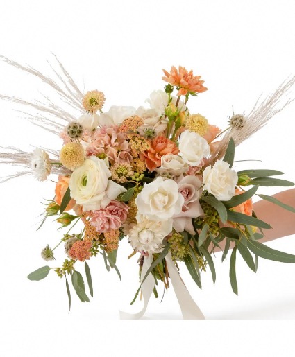 Peach Hued brides bouquet  Bridal bouquet 