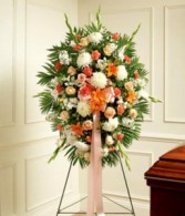 Peach, Orange, and White Flower Spray