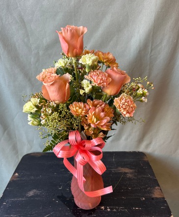 Peach Perfection  in La Grande, OR | FITZGERALD FLOWERS