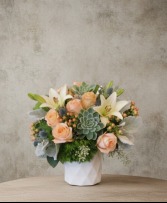 Peach Pie White Cylinder