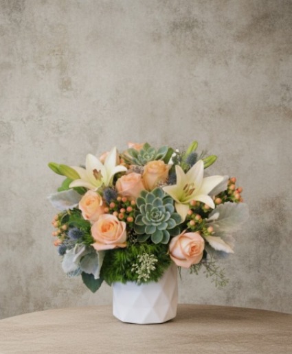 Peach Pie White Cylinder