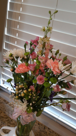 Peach Remembrance Sympathy Flowers