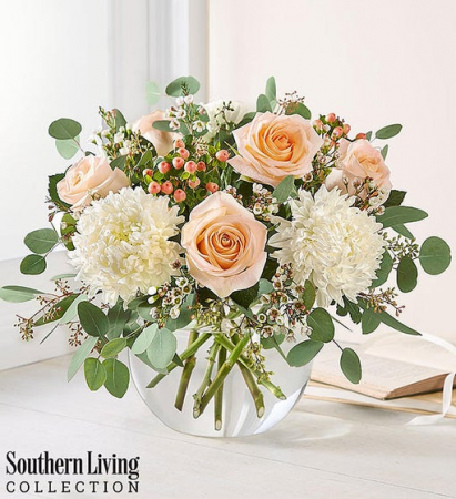 Peach Splendor Vase arrangement