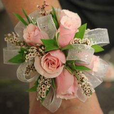 Peach Spray Rose Corsage  in Fort Worth, TX | DAVIS FLORAL DESIGNS