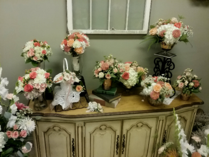 Peach wedding Wedding Flowers