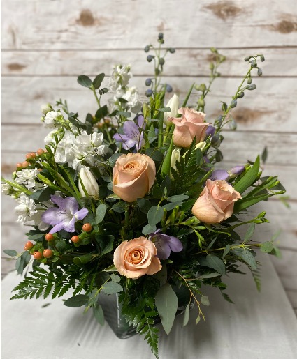 Peaches and Cream Arrangement