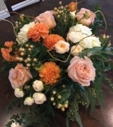 Peaches and Creams Bridal Bouquet 