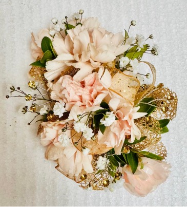 Peaches & Rhinestone's Wristlet Corsage  in Fort Worth, TX | DAVIS FLORAL DESIGNS