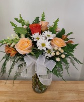 peach/white designer choice with roses gold canyon 