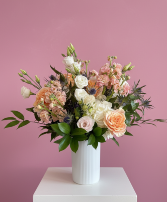 Peachy Keen Vase Arrangement 