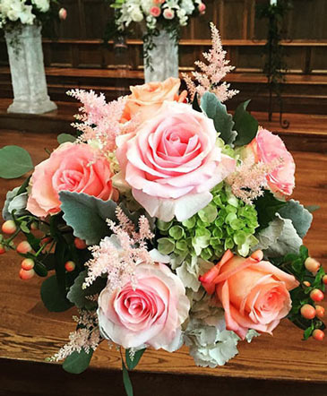 Peachy Pinks Bouquet in Fairfield, CA | ADNARA FLOWERS & MORE