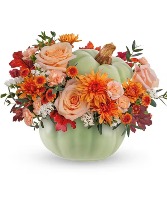 Peachy Pumpkin Arrangement 
