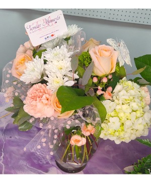 Peachy Supreme  Vase Arrangement 