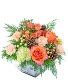 Peachy Woodland Flower Arrangement