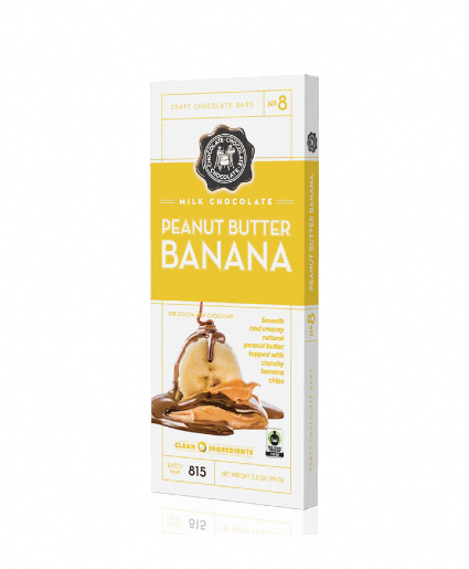 Peanut Butter Banana craft chocolate bar Craft chocolate collection 