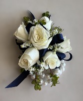 Pearl Blues Corsage 