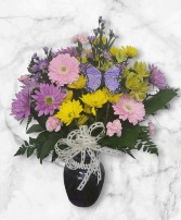 Pearls and Lace Bouquet FHF-PL65 Fresh Vase Arrangement (local delivery only)