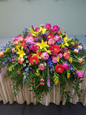 Tranquil Garden Casket Spray
