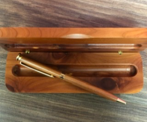 Pen and wood pen case Personalized engravable gift