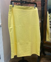 Pencil Skirt- Yellow Pencil Skirt