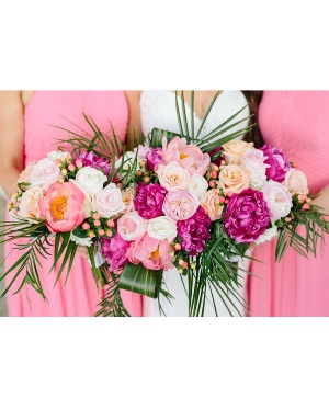 Peonies and Garden  Roses 