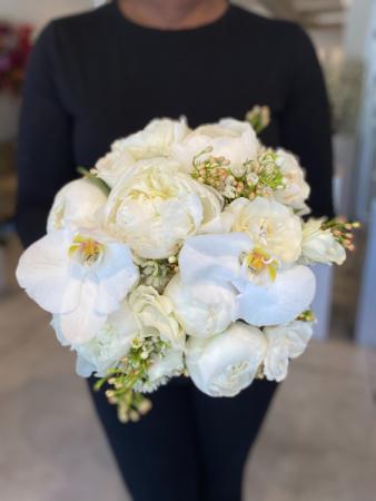 Peonies and Orchids Bridal Bouquet in Baltimore, MD | Tasha Flowers-Your Personal Florist