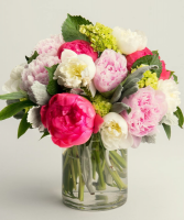 Peonies Galore Vased Arrangement Semi-Compact