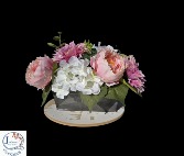 Peony and Hydrangea Delight  Silk Arrangement 