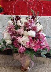 Peony and orchid fantasy anniversary