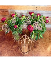 Peony Lantern Seasonal Bouquet
