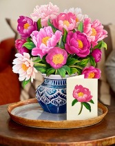 Peony Paradise Pop Up Greeting Card 